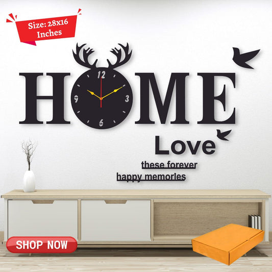 Home wall clock  28 x 16 inches